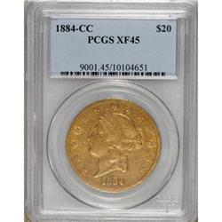 1884-CC $20 XF45 PCGS.