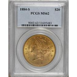 1884-S $20 MS62 PCGS.
