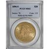 1896-S $20 MS62 PCGS.