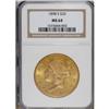 Image 1 : 1898-S $20 MS64 NGC.