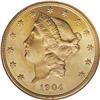 Image 1 : 1904 $20 MS66 NGC.