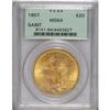 Image 1 : 1907 $20 Arabic Numerals MS64 PCGS.