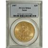 Image 1 : 1907 $20 Arabic Numerals MS64 PCGS.