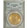 Image 1 : 1907 $20 Arabic Numerals MS65 PCGS.