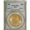 Image 1 : 1907 $20 Arabic Numerals MS65 PCGS.