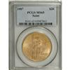 Image 3 : 1907 $20 Arabic Numerals MS65 PCGS.