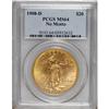 Image 1 : 1908-D $20 No Motto MS64 PCGS.