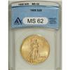 Image 1 : 1909 $20 MS62 ANACS.