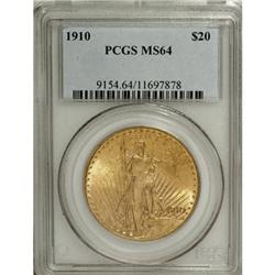 1910 $20 MS64 PCGS.