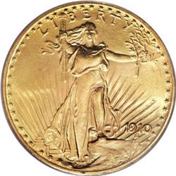 1910 $20 MS65 PCGS.