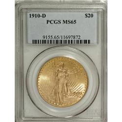 1910-D $20 MS65 PCGS.