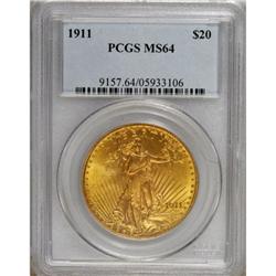 1911 $20 MS64 PCGS.