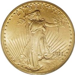 1911-S $20 MS65 PCGS.