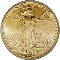 1911-S $20 MS65 PCGS.