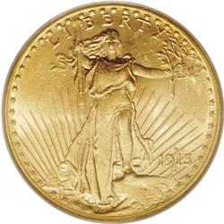 1913-S $20 MS64 PCGS.