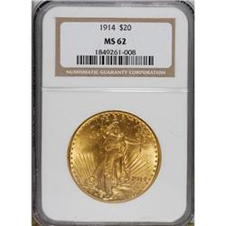 1914 $20 MS62 NGC.