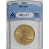 Image 3 : 1924 $20 MS67 ANACS.
