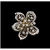 Image 2 : 14KT White Gold 1.29 ctw Diamond Ring