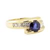 Image 1 : 1.67 ctw Blue Sapphire And Diamond Ring - 14KT Yellow Gold