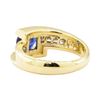 Image 3 : 1.67 ctw Blue Sapphire And Diamond Ring - 14KT Yellow Gold