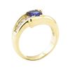 Image 4 : 1.67 ctw Blue Sapphire And Diamond Ring - 14KT Yellow Gold