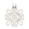 Image 1 : Chanel Silver CC Snowflake Earrings