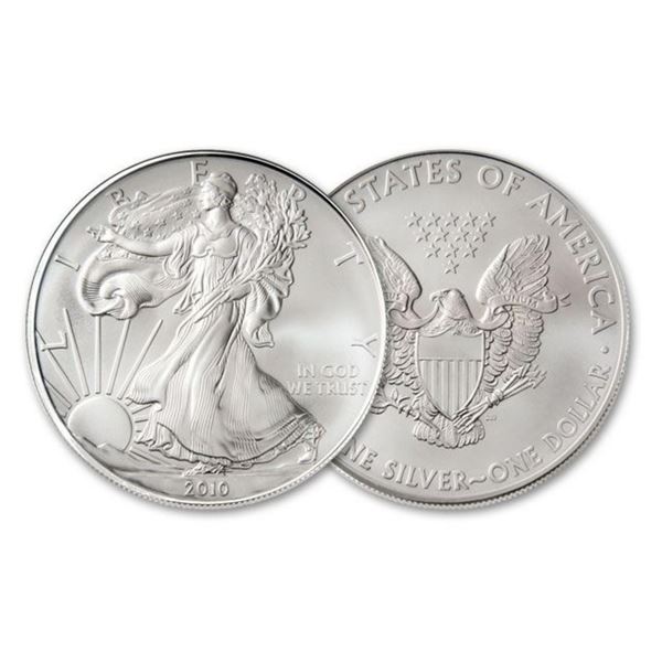 2010 American Silver Eagle .999 Fine Silver Dollar Coin