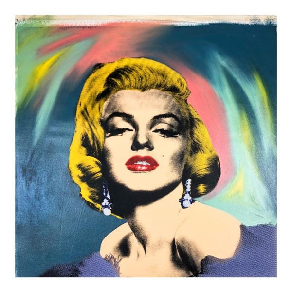 Steve Kaufman (1960-2010), "Marilyn with Earring" Hand Signed and Numbered Limit