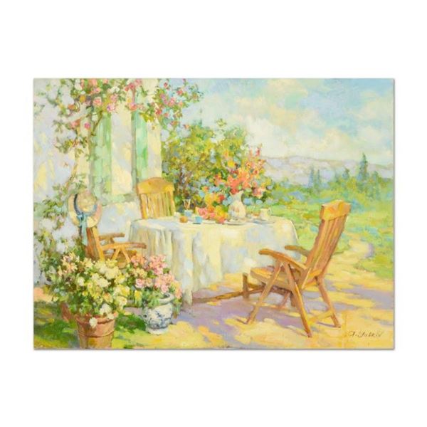 Sasha Yutkin, "Hot Summer Day" Original Oil Painting on Canvas, Hand Signed with