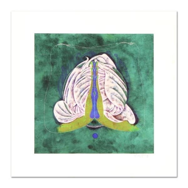 Lu Hong "Mudra Namskara, Prayer" Hand Signed Limited Edition Giclee with Letter