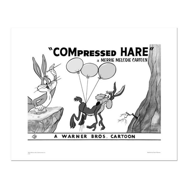 "Compressed Hare" Numbered Limited Edition Giclee from Warner Bros. with Certifi