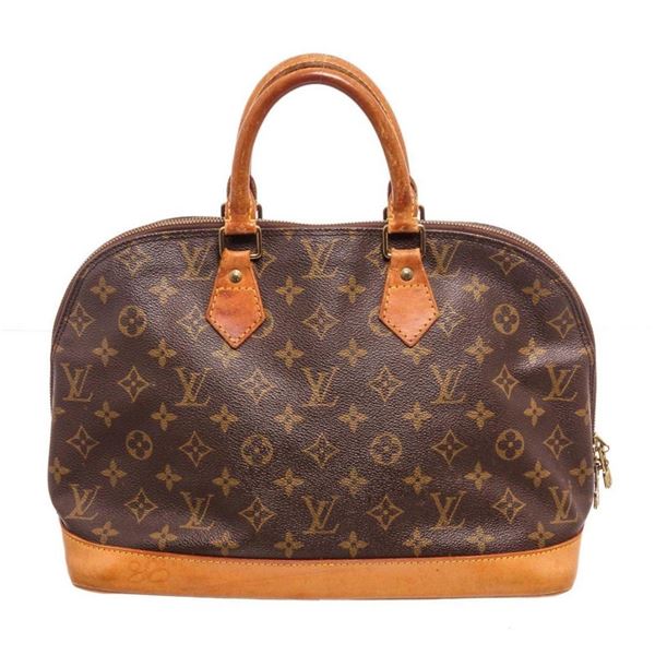 Louis Vuitton Brown Monogram Alma MM Satchel Bag