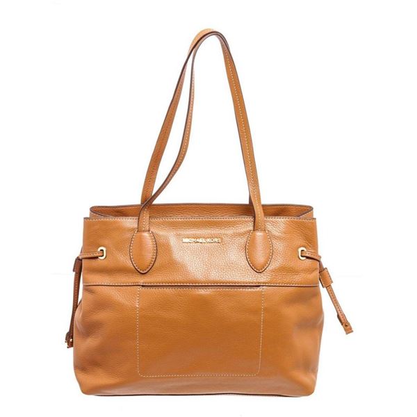 Michael Kors Brown Mae Large EW Tote Bag