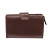 Image 1 : Coach Brown Darcy Leather Tab Wallet