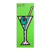 Image 1 : Romero Britto "Green Martini" Hand Signed Limited Edition Giclee on Canvas; Auth