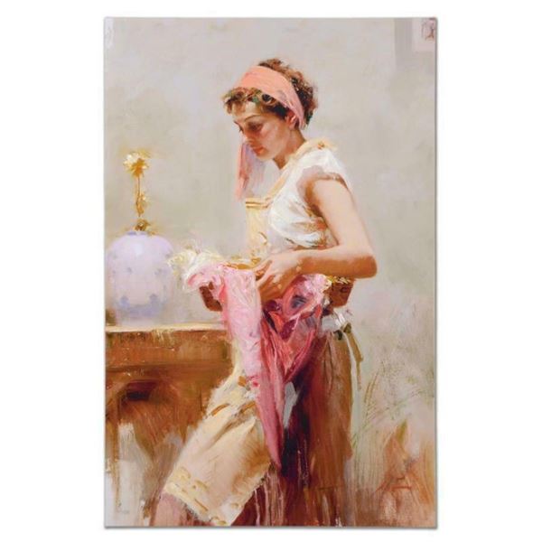 Pino (1939-2010), "Dream Catcher" Artist Embellished Limited Edition on Canvas (