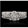 Image 2 : 14KT White Gold 1.87 ctw Diamond Ring