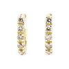 Image 1 : 0.85 ctw Diamond Earrings - 14KT Yellow Gold