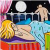 Image 2 : Rina Maimon, "Summer Night Dreams" Original Acrylic Painting on Canvas; Hand Sig
