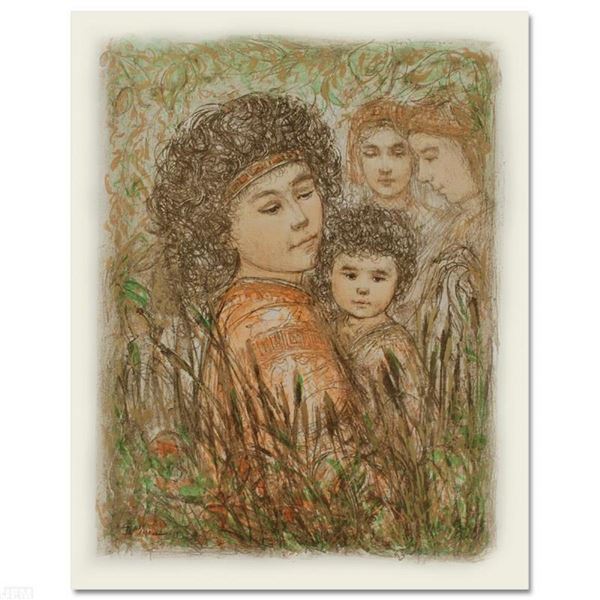 "Pharaoh's Daughter with Moses in Bulrushes" Limited Edition Lithograph by Edna