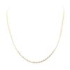Image 1 : 24 Inch Valentino Chain - 14KT Yellow, Rose, and White Gold