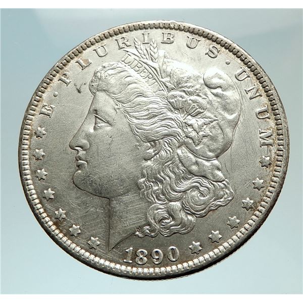 1890/morgan united states america eagle silver coin