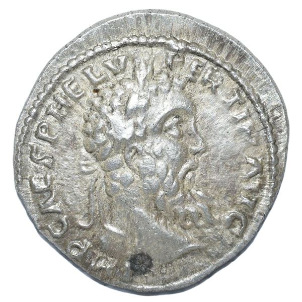 193 AD roman empire pertinax denarius silver coin