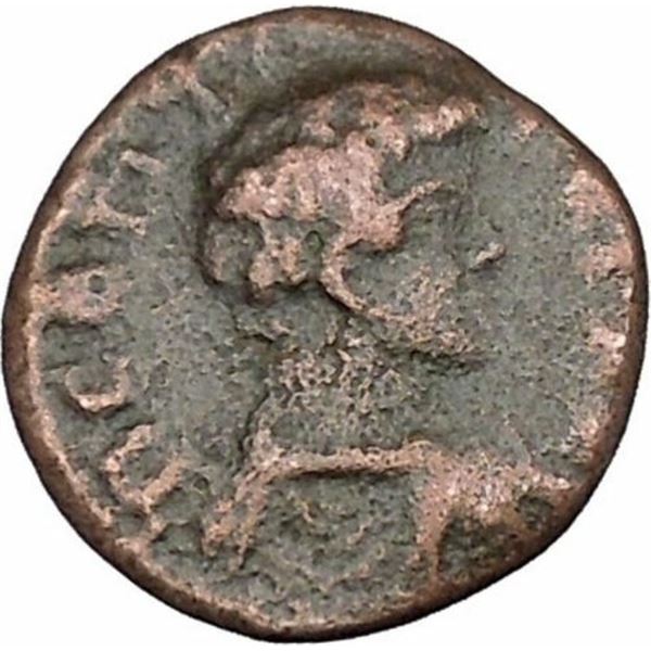 198 AD roman geta marcianopolis tripod bronze coin