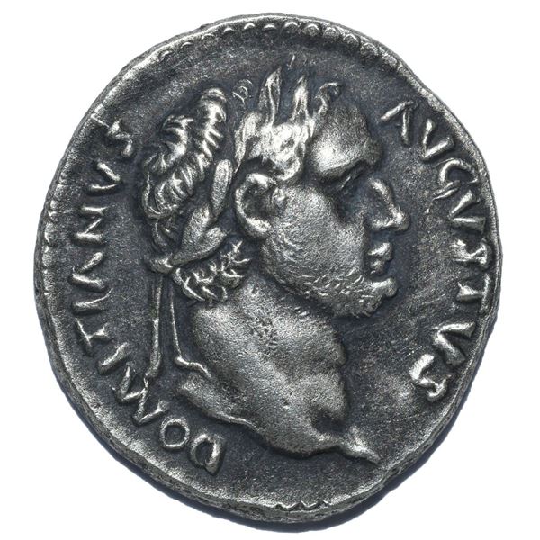 88 AD roman empire domitian denarius silver coin