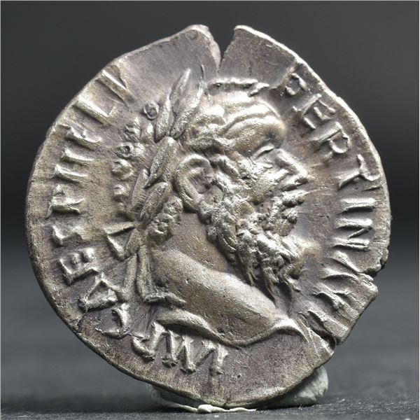 193 AD roman empire pertinax denarius silver coin