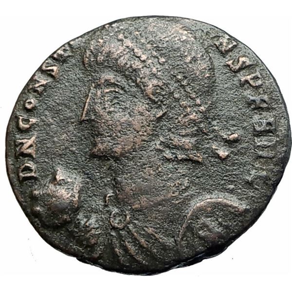 337/350 AD roman empire constans ancient bronze coin