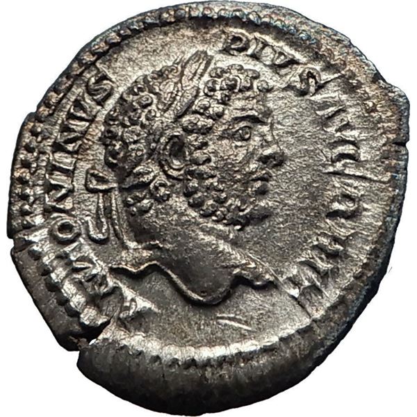 198/217 AD roman empire caracalla ancient silver coin