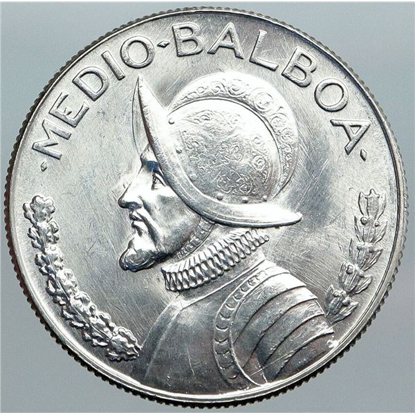 1966/panama hero genuine spanish silver coin