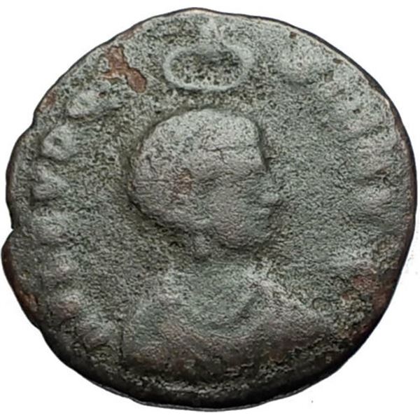 395/404 AD roman empire eudoxia arcadius wife bronze coin